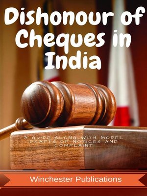 cover image of Dishonour of Cheques in India